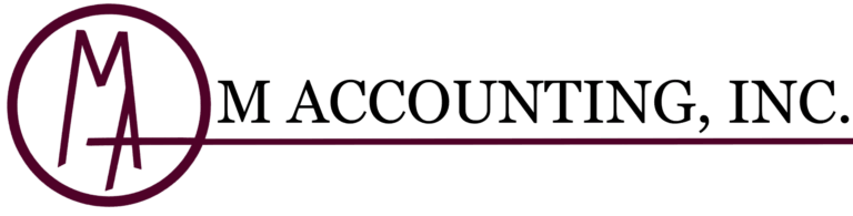 M ACCOUNTING INC FULL MAROON LOGO